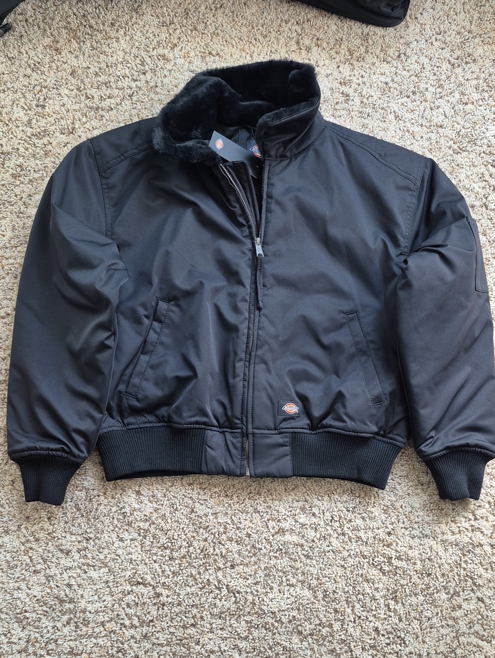 Dickies Bomber Jacket with Faux-Fur Collar